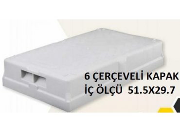 HappyBees Kovan Kapağı 6 Çerçeveye Göre İç Ölçü 51.5x29.7